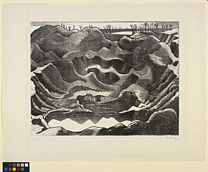 A Mine Crater, Hill 60 Art.IWMART1601