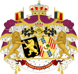 Alliance Coat of Arms of King Baudouin and Queen Fabiola.svg
