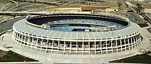Atlanta–Fulton County Stadium Postcard (1960s-70s) (Stadium crop)