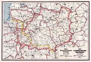 BNR (Ruthienie Blanche) Map 1918