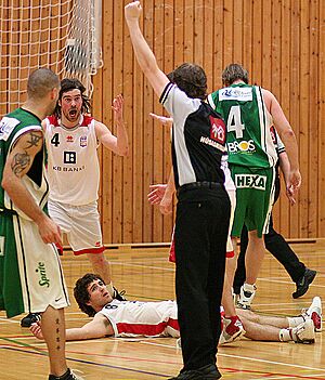 Basketball foul