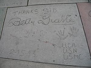 Betty Grable Grauman's Chinese Theatre