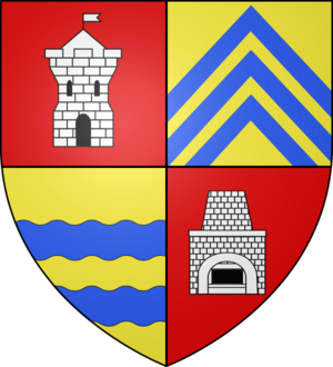 Blason ville fr Douvres (Ain)