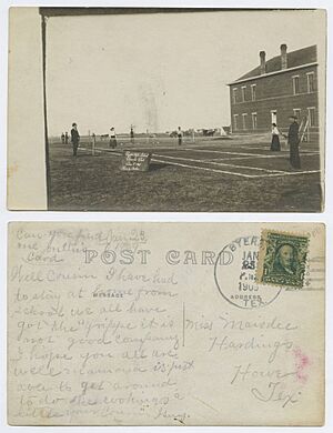 Byers High School,'Tennis Club.' Dec. 8, 1908 (26310679981)