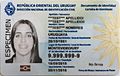 Cédula de Identidad electrónica de Uruguay - Frente