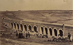 Canal de Isabel II. Puente-acueducto de Amaniel (ca. 1856?)