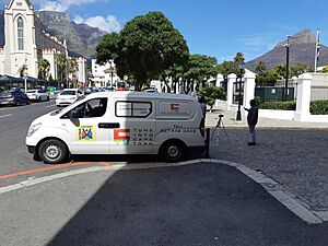 Cape Town TV news van