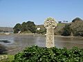 Celtic cross in the churchyard of St Just in Roseland - geograph.org.uk - 966970