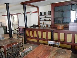 Chimney point historic tavern interior