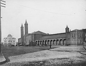 City Hall and Union Station in 1885