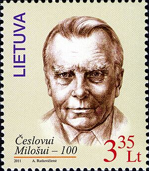 Czesław Miłosz 2011 Lithuania stamp