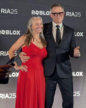 David Baszucki and Jan Ellison, RDC 2025 (cropped)