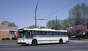 Dayton Flyer E800 trolleybus 901 in 1987