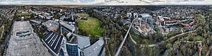 Deakin University Burwood Campus Aerial Panorama