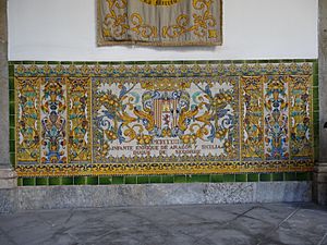Decoració ceràmica a Capitania General de Barcelona - Enrique de Aragón y Sicilia.JPG