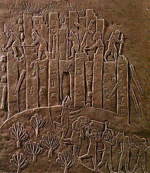 Destruction of the Elamite city of Hamanu 645-635 BCE