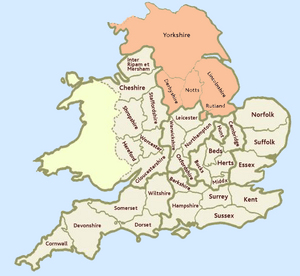 Doomsday Book - 1086 - English Counties - Circuit (Yorkshire, Derbyshire, Nottinghamshire, Rutland, Lincolnshire)