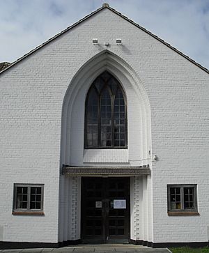 Entrance at St Mary's Church, Hampden Park, Eastbourne