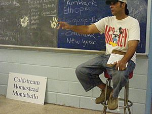 Executive director Mark Washington directs July 2009 meeting of the Coldstream-Homestead-Montebello community corporation (July, 2009)