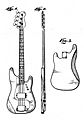 Fender Precision Bass patent sketch
