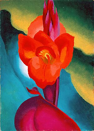 Georgia O'Keeffe Red Canna 1919 HMA