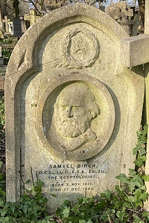Grave of Samuel Birch in Highgate Cemetery
