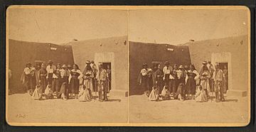 Group of Indians at the Pueblo of San Juan, N.M, by H. T. Hiester