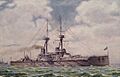 HMS Vanguard postcard