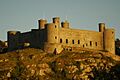 Harlech Castle at sundown - geograph.org.uk - 672294