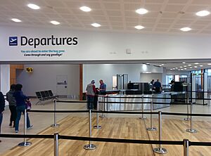 Hobart International Airport departure zone.gk
