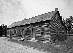 Hollenberg Pony Express Station, Route 243, 6.9 miles south of Nebraska border, Hanover vicinity (Washington County, Kansas)