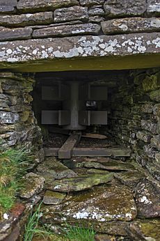Horizontal water wheel of Dounby Click Mill, Orkney 2017-05-24