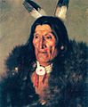 Hubert Vos- Sioux Chief In Buffalo Robes