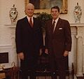 John Louis and Ronald Reagan in 1981