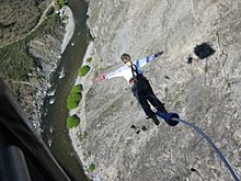 Jump from nevis bungee platform