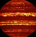 Jupiter imaged using the VISIR instrument on the VLT