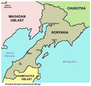 Koryakia map