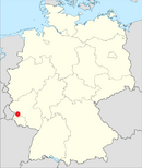 Lage der Verbandsgemeinde Ruwer in Deutschland