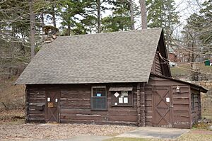 Lake Catherine State Park-Nature Cabin, side view