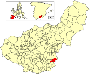 Location of Ugíjar