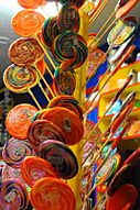 Lollipops in shop display, September 2009.jpg