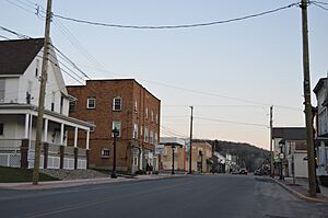Main from Spruce in Coalport