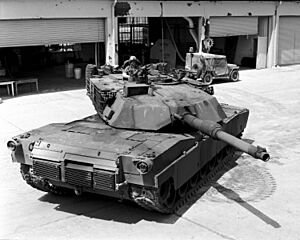 Manning a .50 cal on M1A1 Abrams main battle tank Fort Knox