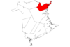 Map of New Brunswick highlighting Gloucester County.svg