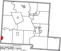 Location of New Holland in Pickaway County