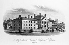 Massachusetts General Hospital, Boston, in 1846-7. Wellcome L0011727