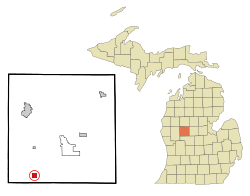 Location of Morley, Michigan