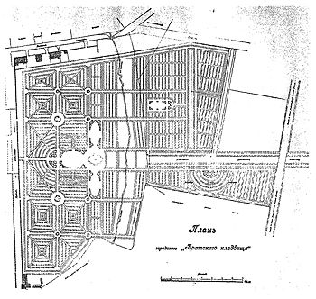 Moscow Brotherly cemetery plan