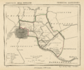 Netherlands, Leiderdorp, map of 1867