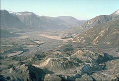 North Fork Toutle River valley in November 1983